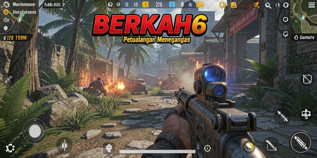 Gambaran gameplay mendebarkan dalam permainan TPS BERKAH6.