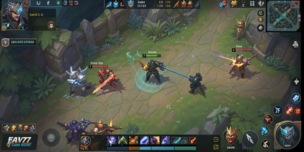 Gameplay seru dalam <strong>FAV77</strong> dengan karakter unik dan strategi tim.
