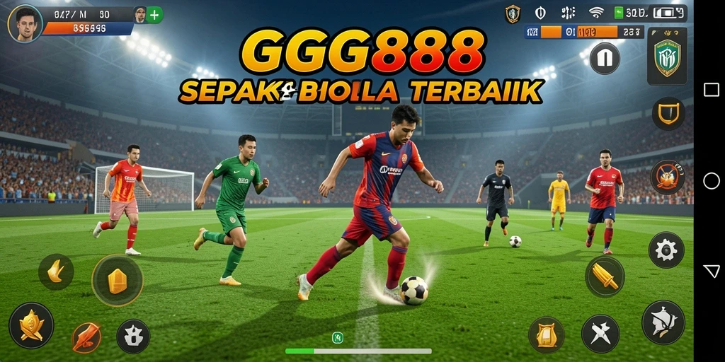 Tampilan gameplay GGG888 yang menarik dan aksi seru di lapangan.