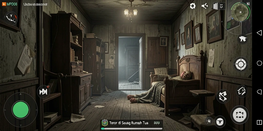 Gameplay menakutkan di MPO08 dengan suasana mencekam.